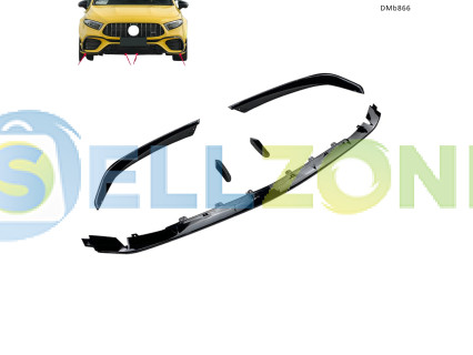 Κιτ βελτίωσης για μπροστινό προφυλακτήρα Mercedes A-Class W177 AMG spoiler και splitter – DMb866